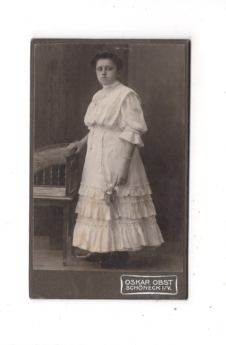 Fotografie Feines junges Mädchen - Schöneck im Vogtland 1900er