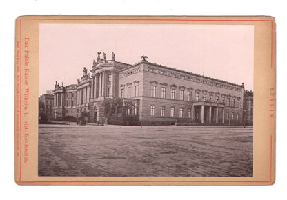 Fotografie Berlin / Palais Kaiser Wilhelm I. / Eckfenster - 1890er / CAB V-22
