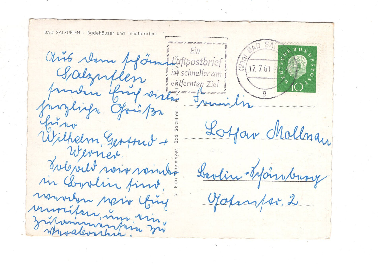 Ansichtskarte Bad Salzuflen / Badehäuser und Inhalatorium / J1-59