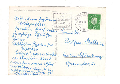 Ansichtskarte Bad Salzuflen / Badehäuser und Inhalatorium / J1-59