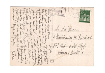 Ansichtskarte Fürth / Schwabacher Straße und Rathaus