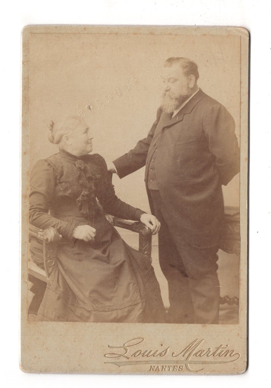 Fotografie Feines Paar - Nantes um 1890 / CAB X-24