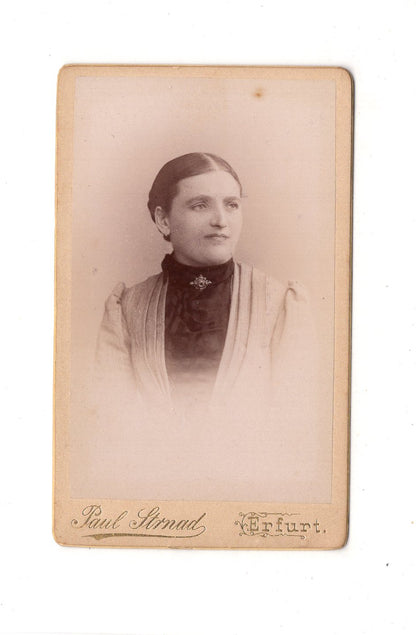 Fotografie Damenportrait - Erfurt 1880er / CDV C1-15