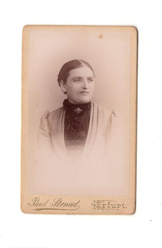 Fotografie Damenportrait - Erfurt 1880er / CDV C1-15