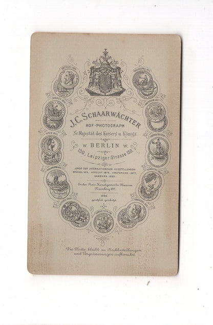 Fotografie Feines Paar - Berlin 1890 / CDV L1-36