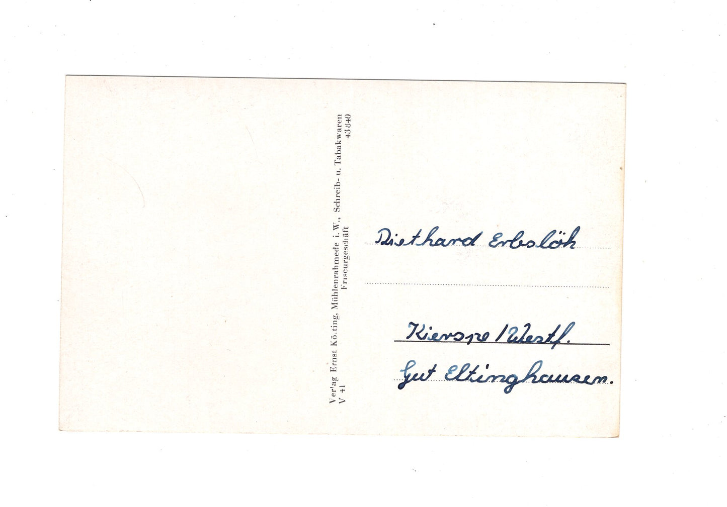 Ansichtskarte Mühlenrahmede / Sauerland