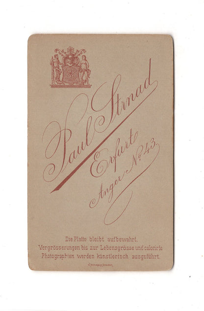 Fotografie Damenportrait - Erfurt 1880er / CDV C1-15
