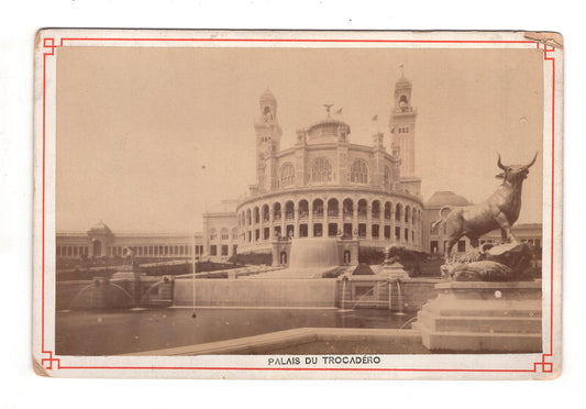 Fotografie Paris / Palais du Trocadero / Frankreich 1880er / CAB V-22
