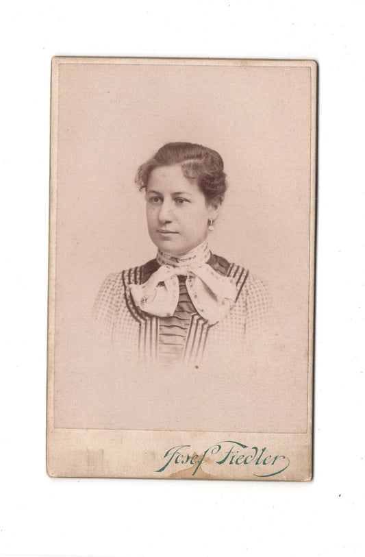 Fotografie Damenportrait - Praha Prag 1890er / CDV C1-15