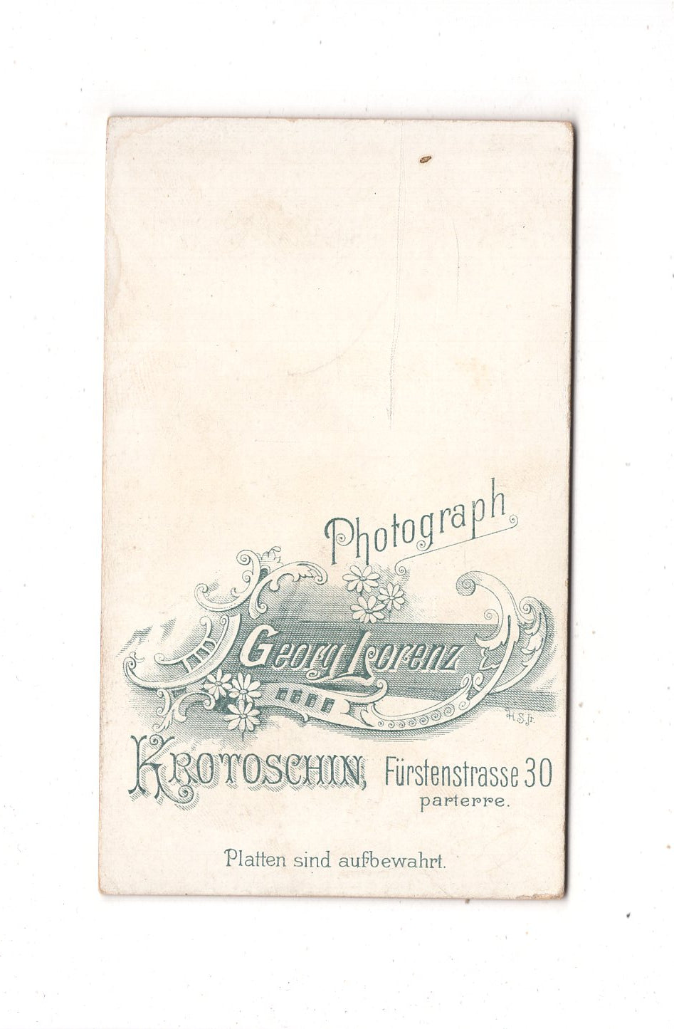 Fotografie Feines junges Mädchen - Krotoschin Krotoszyn 1890er / CDV N1-01