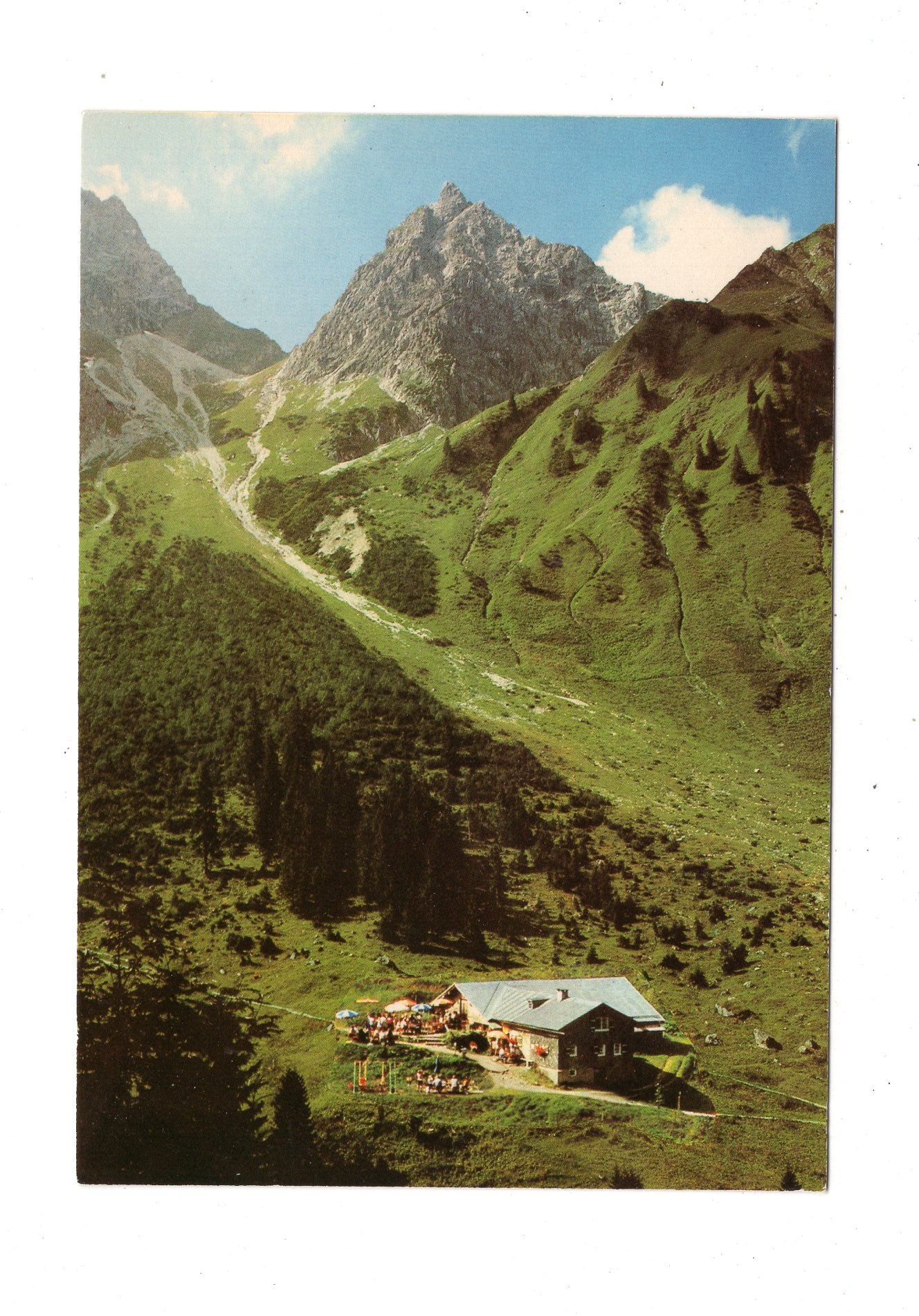 Ansichtskarte Hintere Gemstelhütte / Mittelberg / Kleinwalsertal / Österreich