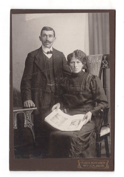 Fotografie Feines Paar - Neu-Ulm 1900er / CAB X-24