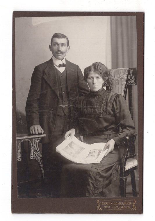 Fotografie Feines Paar - Neu-Ulm 1900er / CAB X-24