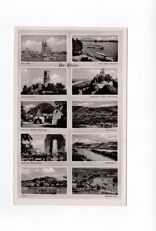 Ansichtskarte Der sagenumwobene deutsche Rhein