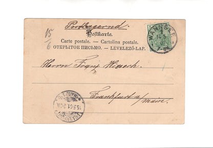 Ansichtskarte / Kunst Feine Dame - Wannsee 1901