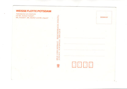 Ansichtskarte Weiße Flotte Potsdam / Hafenbecken am Interhotel