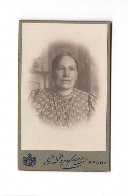 Fotografie Damenportrait - Praha Prag 1910er / CDV C1-15