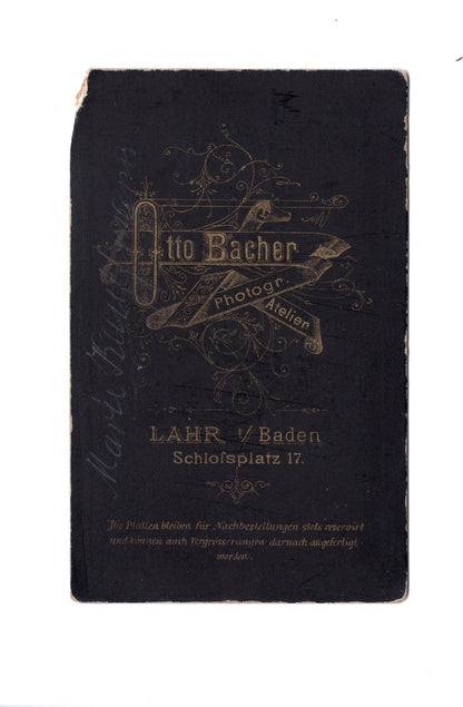 Fotografie Feine Dame / Marie Kauffmann - Lahr in Baden 1870er