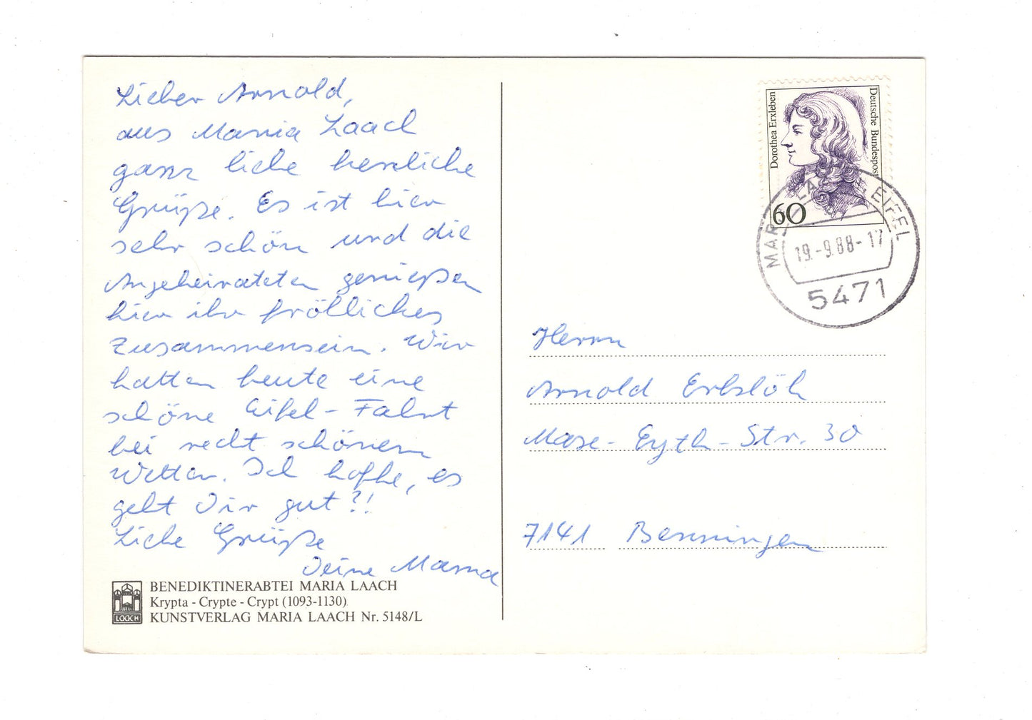 Ansichtskarte Benediktinerabtei Maria Laach / I1-63