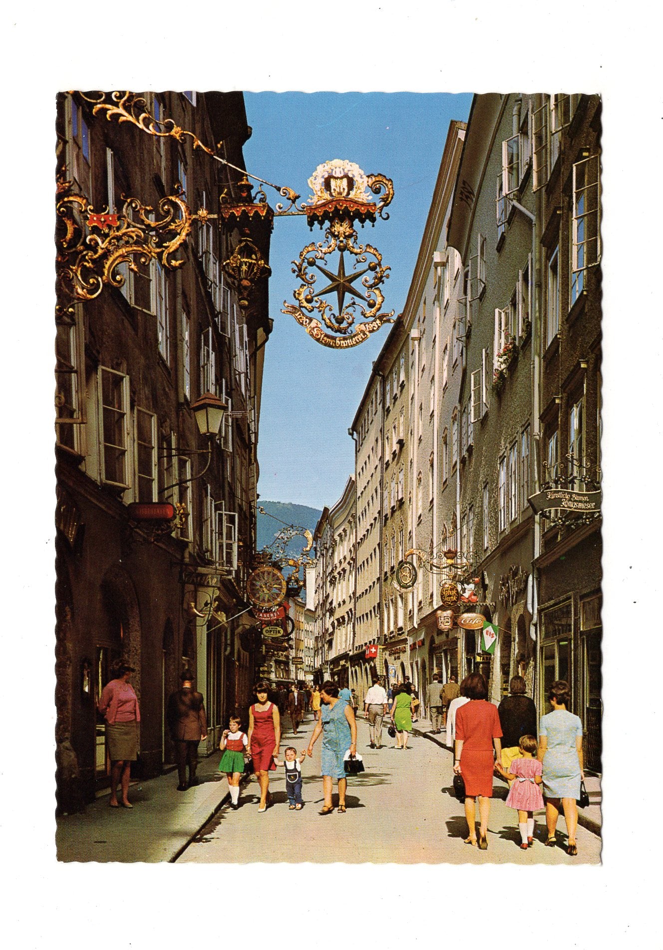 Ansichtskarte Salzburg / Getreidegasse / Österreich