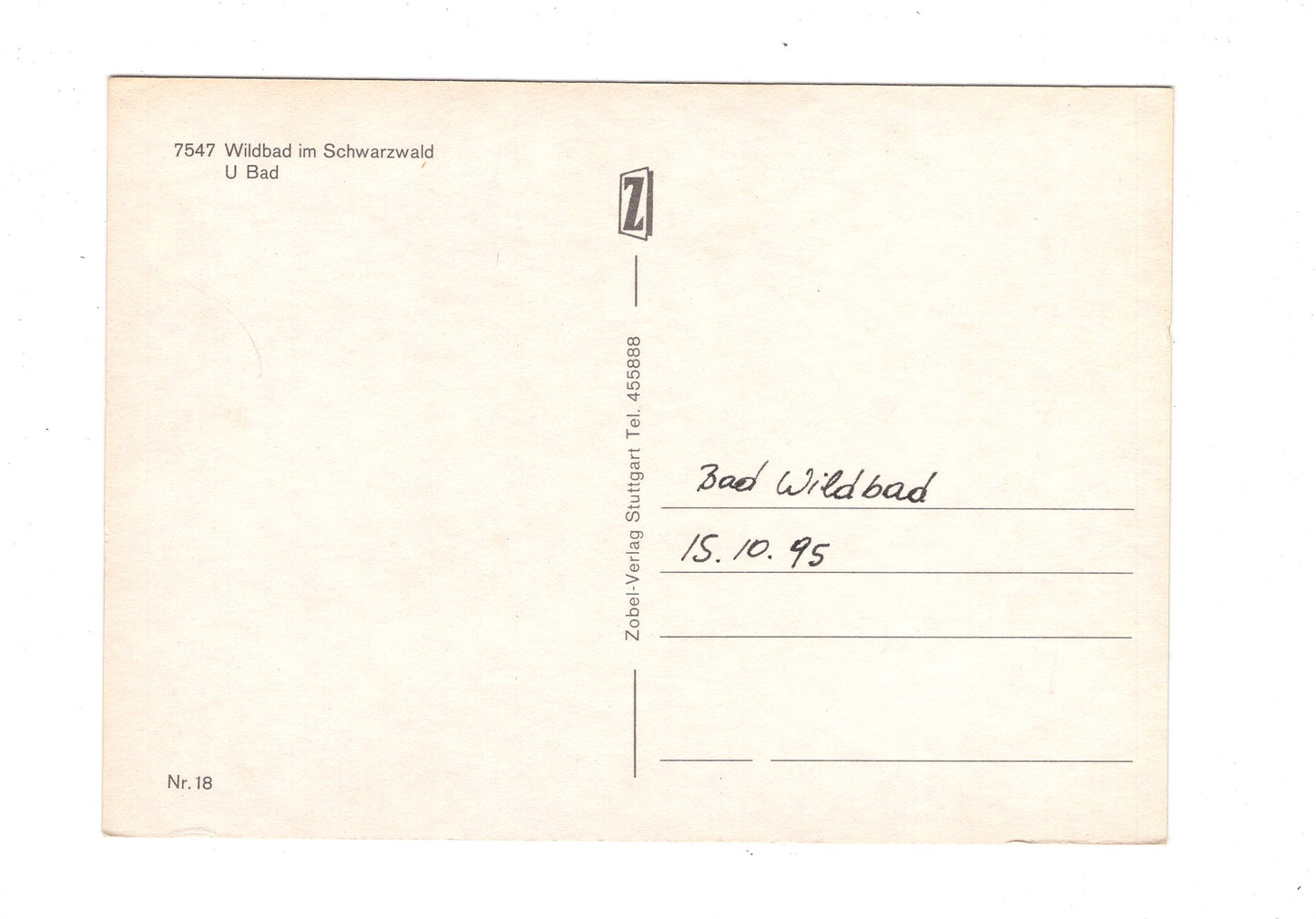 Ansichtskarte Wildbad im Schwarzwald / U Bad / G1-68
