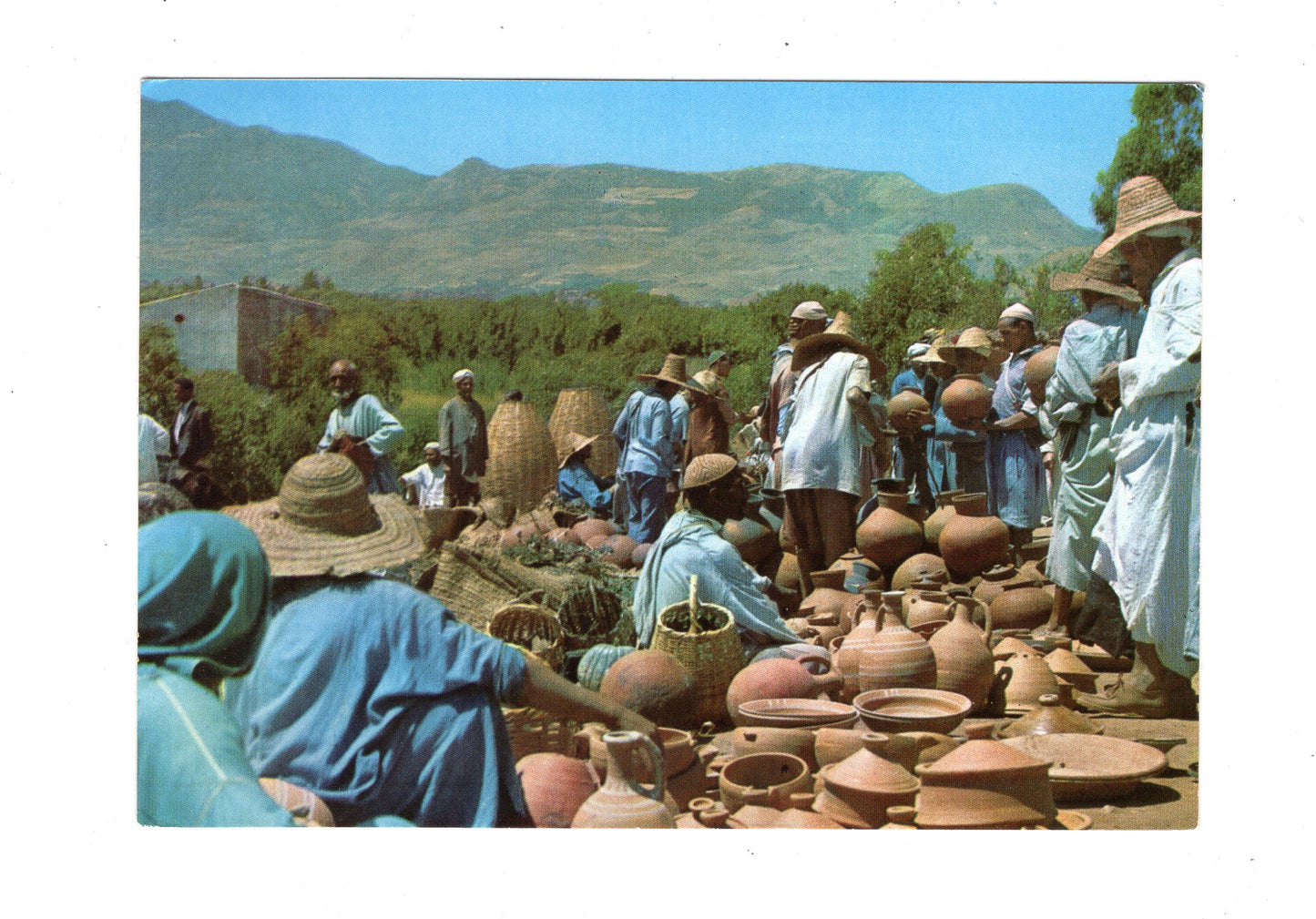 Ansichtskarte Tanger / Töpfermarkt / Marokko