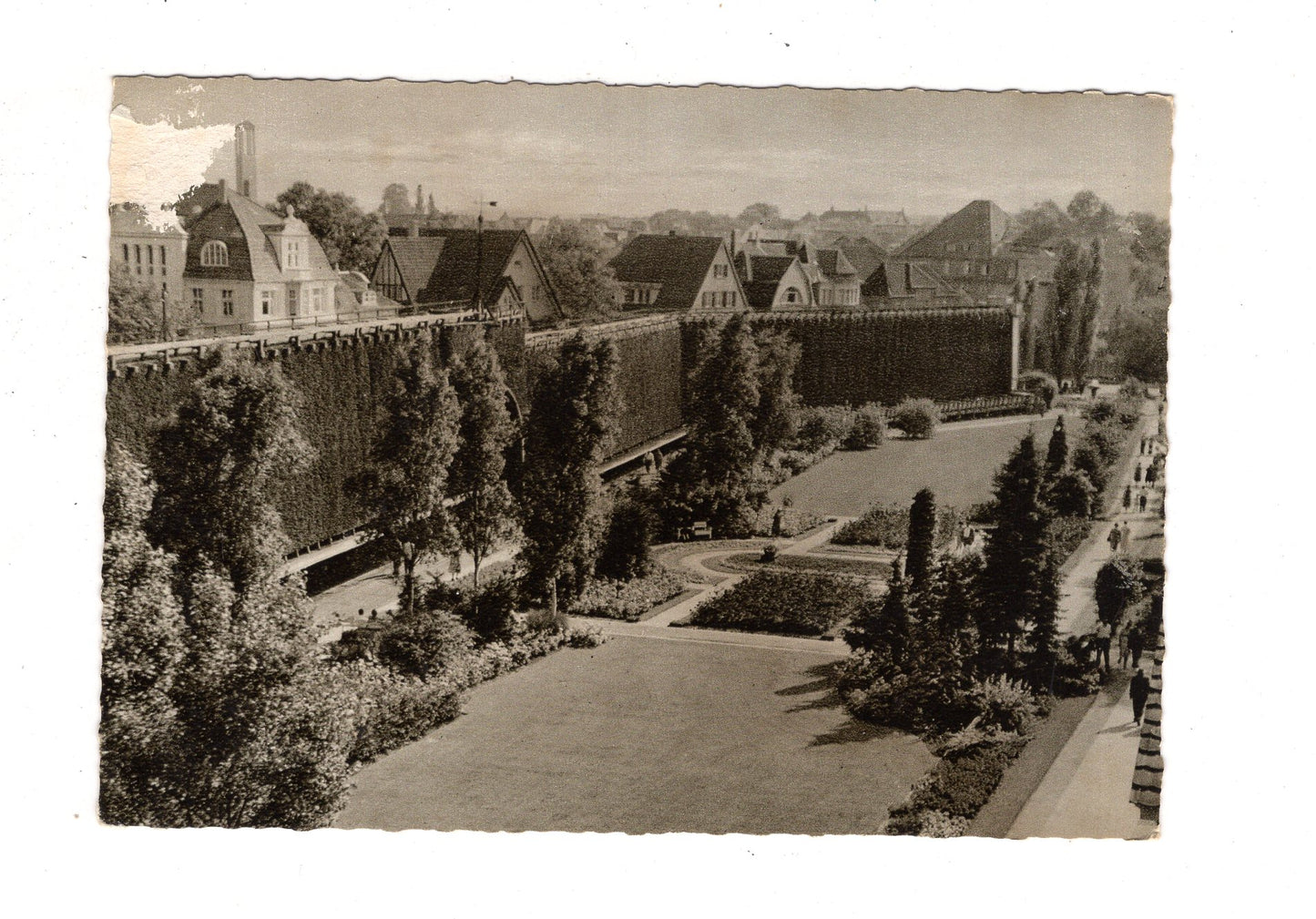 Ansichtskarte Bad Salzuflen / Rosengarten mit Saline / J1-59