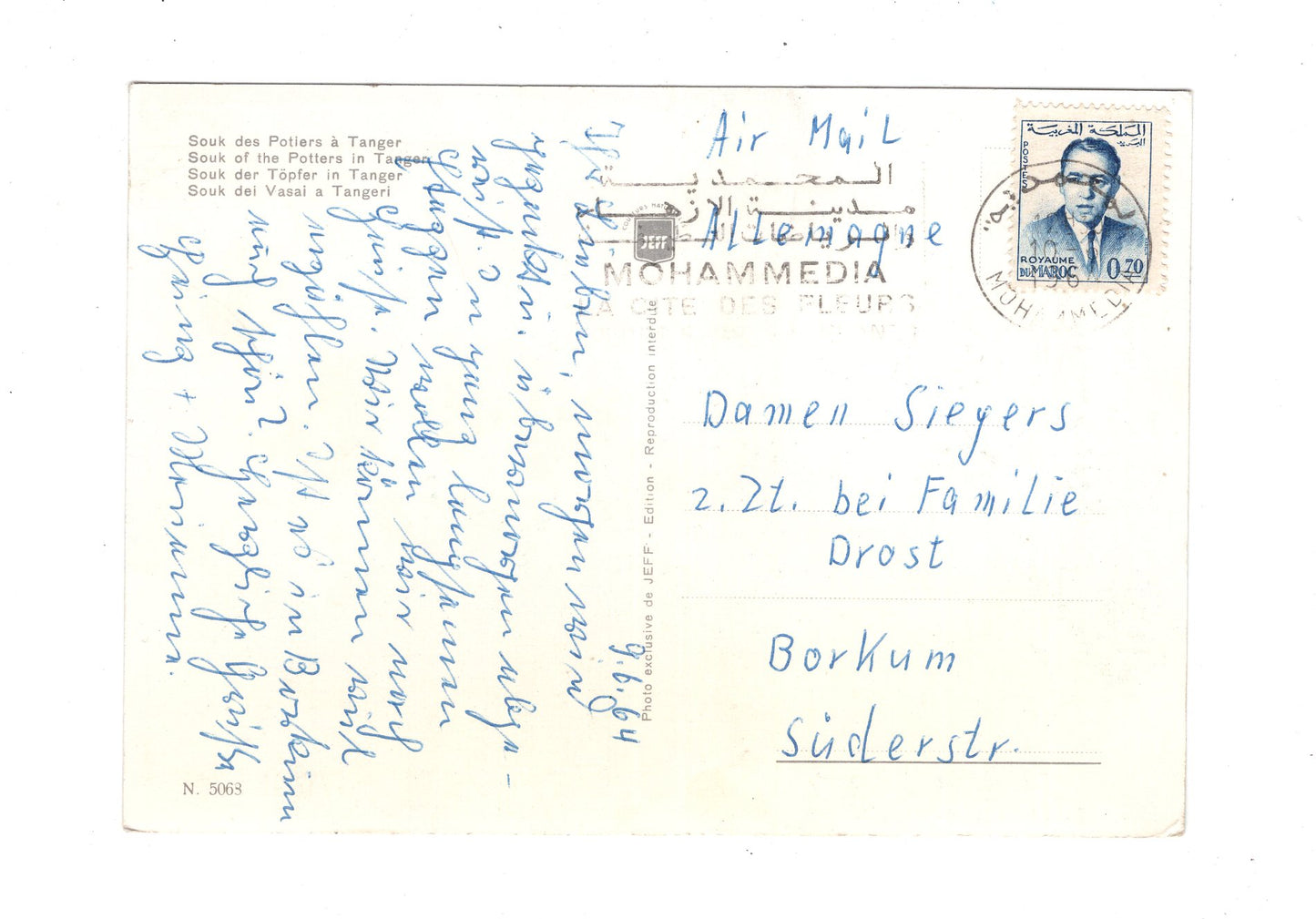 Ansichtskarte Tanger / Töpfermarkt / Marokko