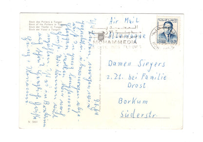 Ansichtskarte Tanger / Töpfermarkt / Marokko