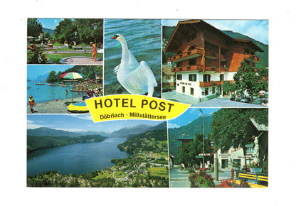 Ansichtskarte Hotel Post / Döbriach / Millstätter See / Kärnten / Österreich
