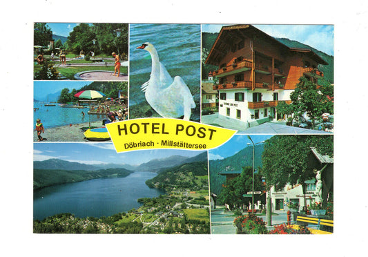 Ansichtskarte Hotel Post / Döbriach / Millstätter See / Kärnten / Österreich