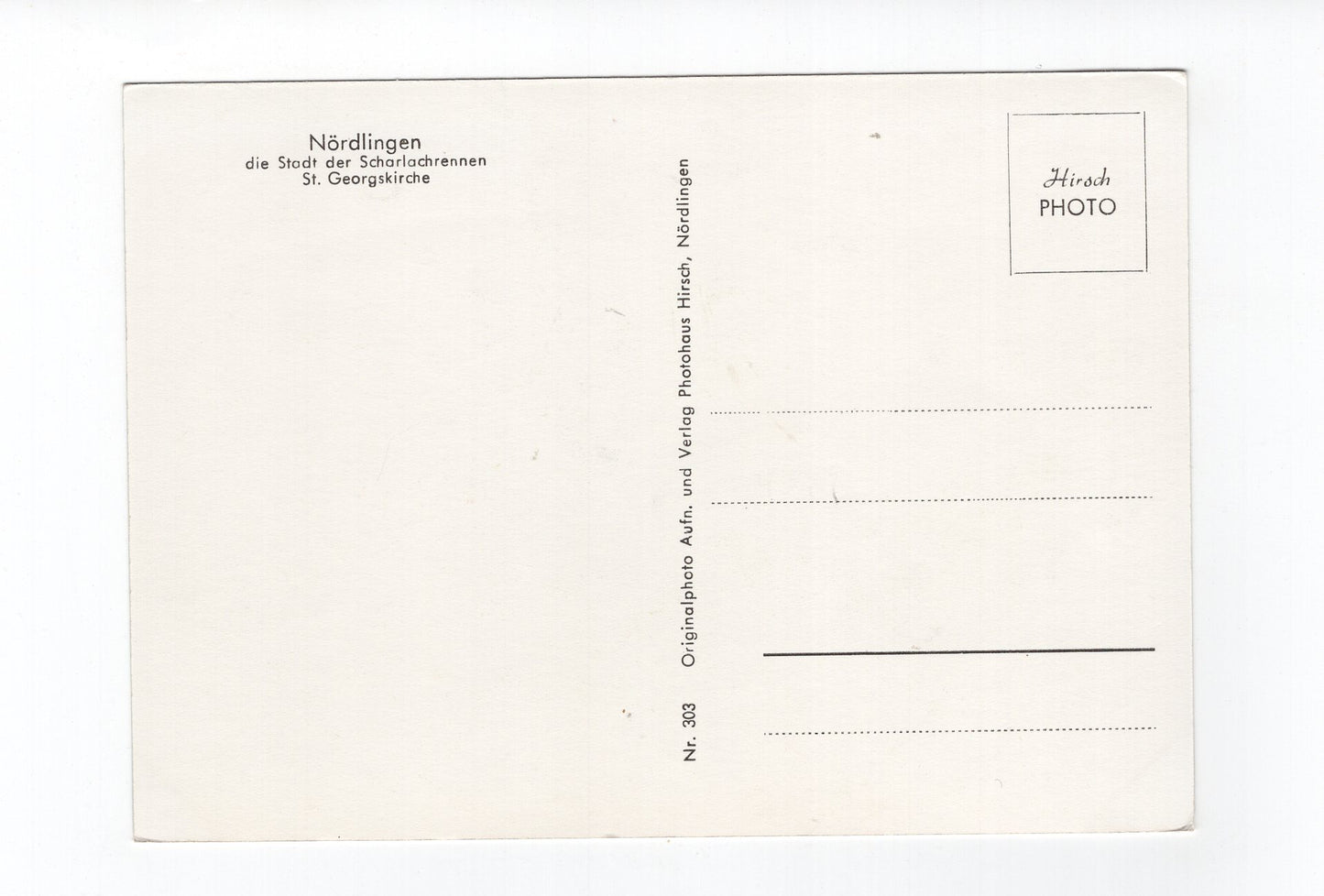 Ansichtskarte Nördlingen / St. Georgskirche