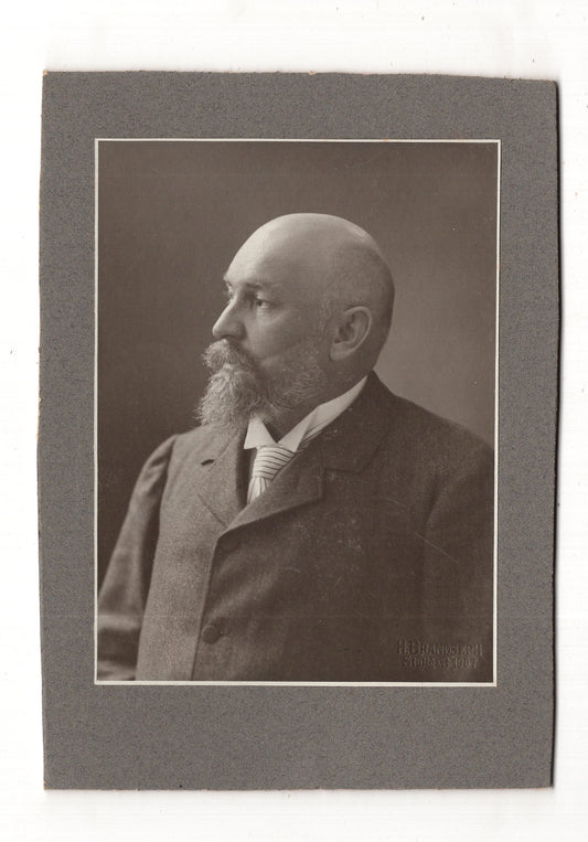 Fotografie Feiner Herr mit Schmiss - Stuttgart 1907