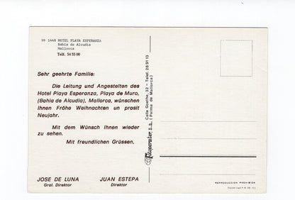 Ansichtskarte Mallorca / Bahia de Alcudia / Hotel Playa Esperanza / Spanien