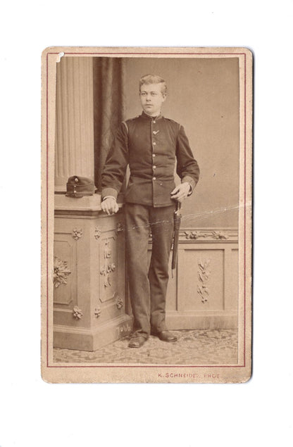 Fotografie K.u.k. Soldat / Soldatenportrait - Wien 1870er