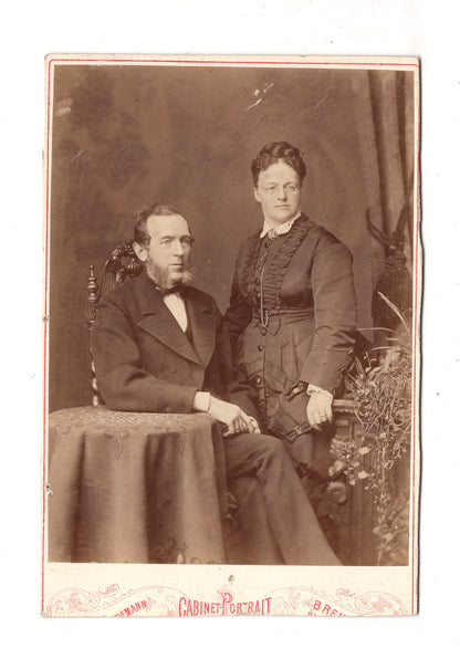 Fotografie Feines Paar - Bremen 1870er / CAB X-24
