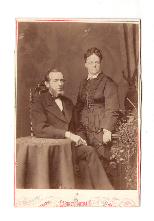 Fotografie Feines Paar - Bremen 1870er / CAB X-24