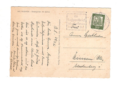 Ansichtskarte Bad Salzuflen / Rosengarten mit Saline / J1-59