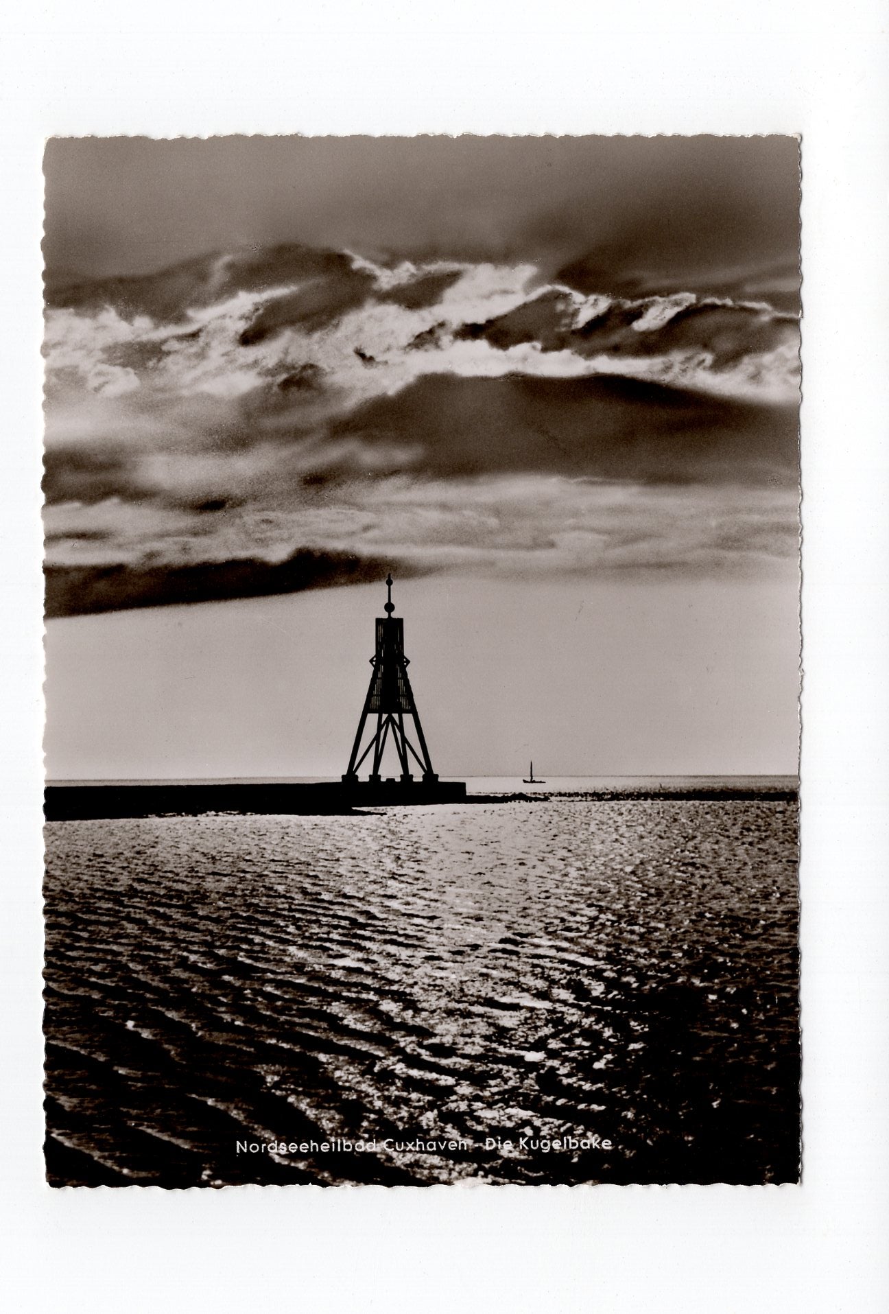 Ansichtskarte Nordseeheilbad Cuxhaven / Die Kugelbake