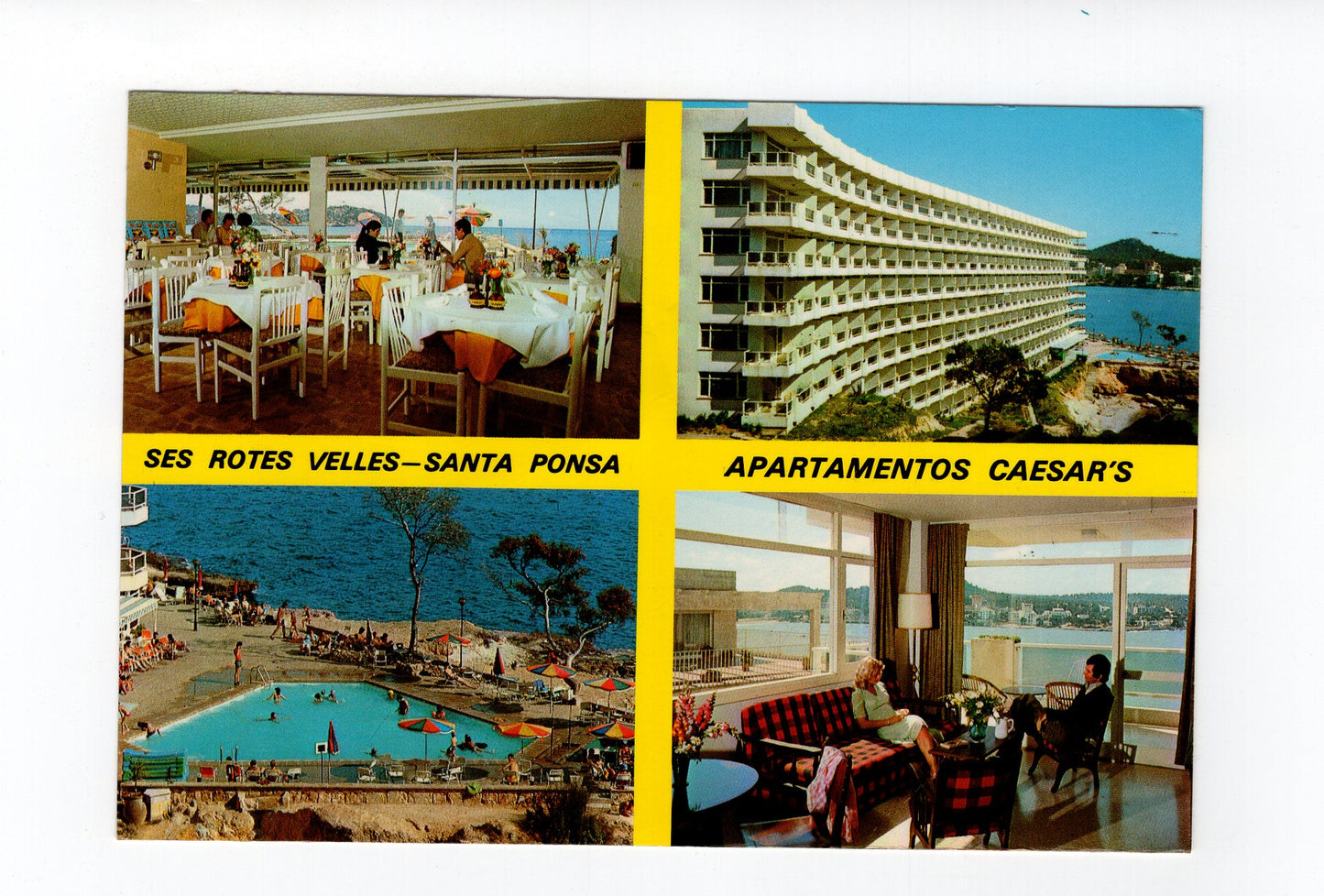 Ansichtskarte Mallorca / Ses Rotes Velles - Santa Ponsa / Apartamentos Caesar´s / Spanien