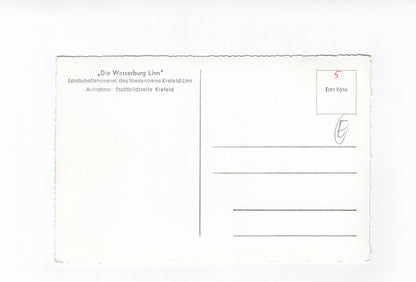 Ansichtskarte Wasserburg Linn / Niederrheinkreis Krefeld-Linn