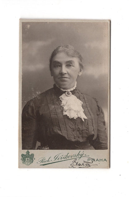 Fotografie Damenportrait - Praha Prag 1900er / CDV C1-15