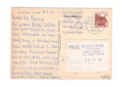 Ansichtskarte Bad Salzuflen / Im Kurpark / J1-59