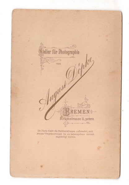 Fotografie Feines Paar - Bremen 1890er / CAB X-25