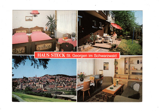 Ansichtskarte Haus Steck / St. Georgen im Schwarzwald / G1-68