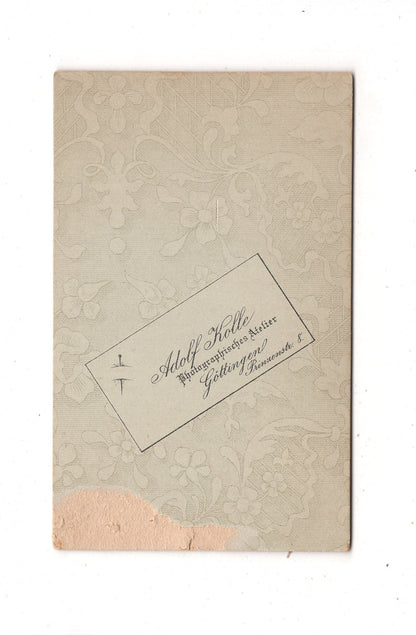 Fotografie Feines Paar - Göttingen 1890er / CDV L1-36