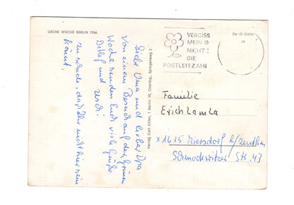 Ansichtskarte Grüne Woche Berlin 1966