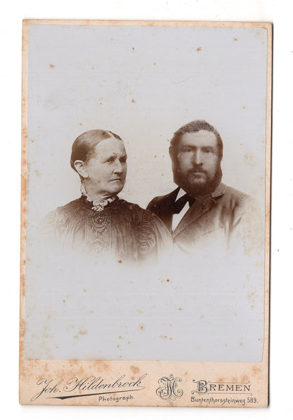 Fotografie Feines Paar - Bremen 1890er / CAB X-25