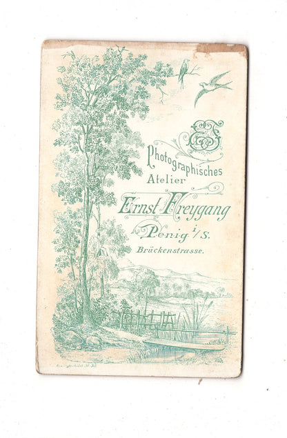 Fotografie Feines junges Mädchen - Penig 1890er / CDV N1-01