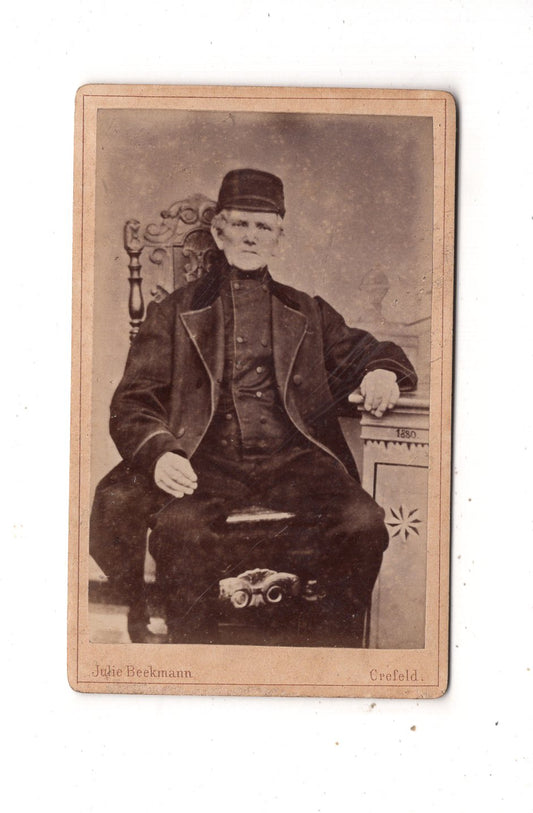 Fotografie Feiner Herr - Krefeld um 1880